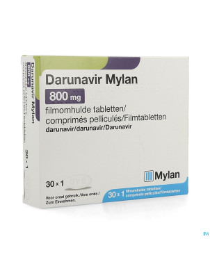 Darunavir viatris 800mg comp pell 30