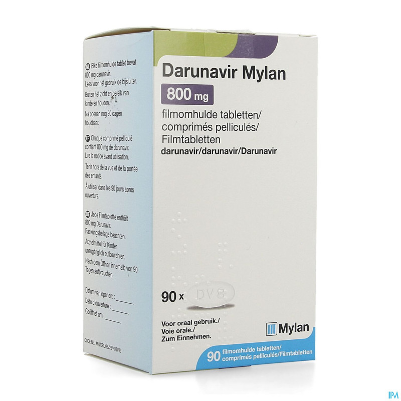 Darunavir viatris 800mg comp pell 90