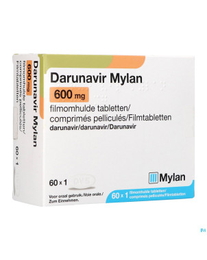 Darunavir viatris 600mg comp pell 60