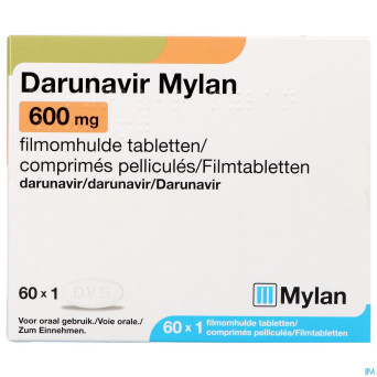 Darunavir viatris 600mg comp pell 60