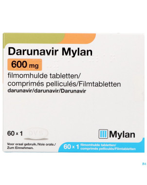 Darunavir viatris 600mg comp pell 60