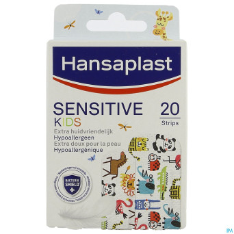 Hansaplast pansements kids sensitive    strips 20