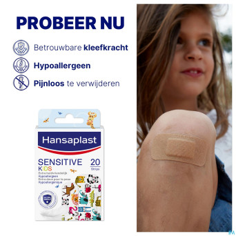 Hansaplast pansements kids sensitive    strips 20