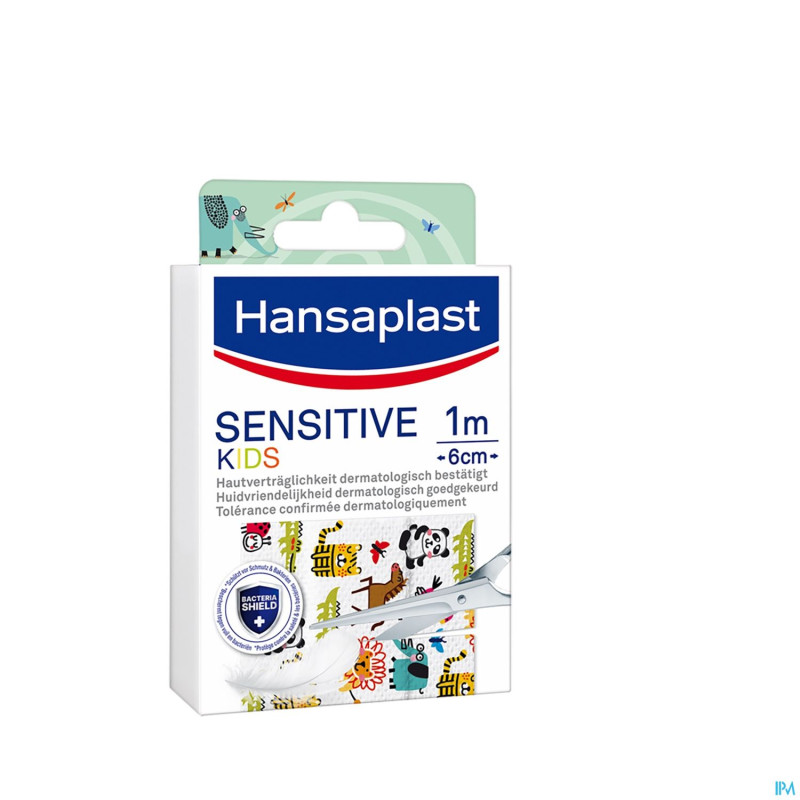 Hansaplast pansements kids sensitive 1mx6cm