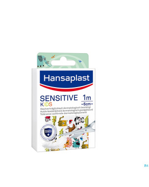 Hansaplast pansements kids sensitive 1mx6cm
