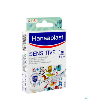 Hansaplast pansements kids sensitive 1mx6cm