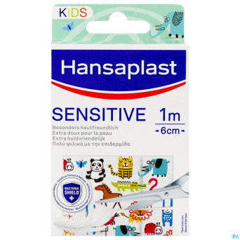 Hansaplast pansements kids sensitive 1mx6cm