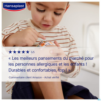 Hansaplast pansements kids sensitive 1mx6cm