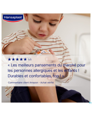 Hansaplast pansements kids sensitive 1mx6cm