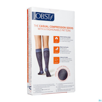 Jobst casual pattern 15-20 ad m blue 1