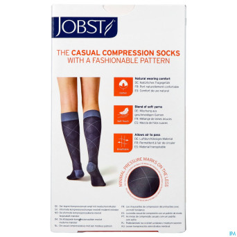 Jobst casual pattern 15-20 ad m blue 1
