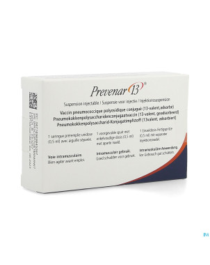 Prevenar 13 orifarm susp inj fl inj 1 x 0,5ml