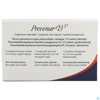 Prevenar 13 orifarm susp inj fl inj 1 x 0,5ml