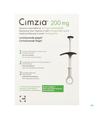 Cimzia 200mg orifarm sol inj ser preremp.  2 x 1ml