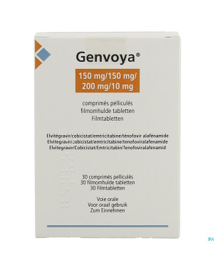 Genvoya 150/150/200/10 orifarm    comp pell 30