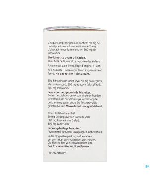 Triumeq 50/600/300mg orifarm comp pell  30