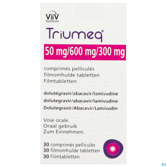 Triumeq 50/600/300mg orifarm comp pell  30