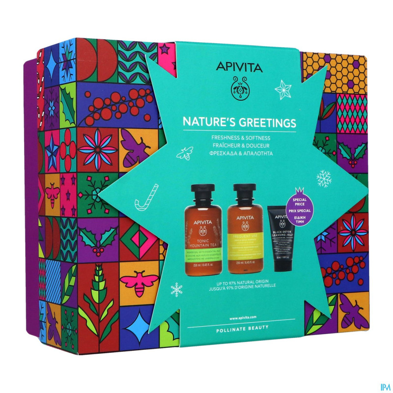Apivita nature greetings fl 2x250ml + tube 50ml
