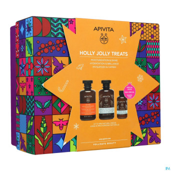 Apivita holly jolly treats fl 2x250ml + fl 75ml