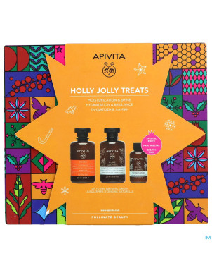 Apivita holly jolly treats fl 2x250ml + fl 75ml