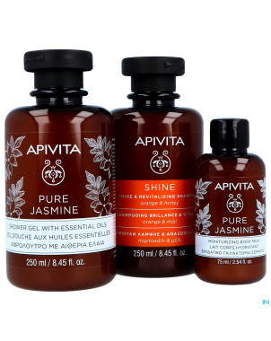 Apivita holly jolly treats fl 2x250ml + fl 75ml