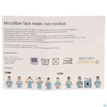 Masques reutilisable microfibre   1