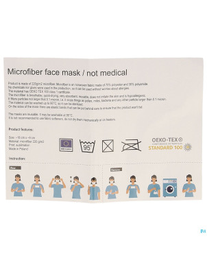 Masques reutilisable microfibre   1