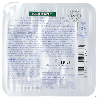Klorane visage bleuet patchs defatig. express 1x2