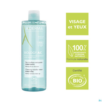 Aderma biology eau micellaire dermatologique 400ml