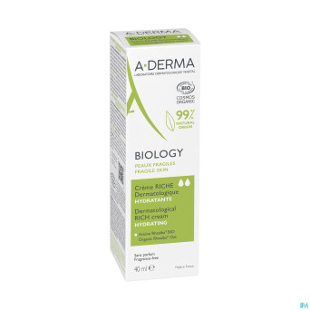 Aderma biology creme riche dermatologique    40ml