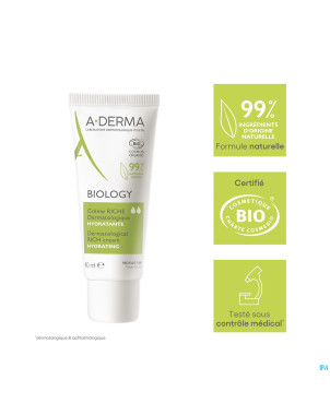 Aderma biology creme riche dermatologique    40ml