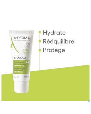 Aderma biology creme riche dermatologique    40ml