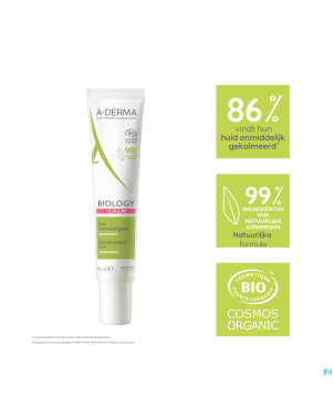 Aderma biology soin dermatologique apaisant   40ml