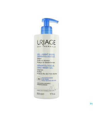Uriage gel lavant mains dermatologique    500ml