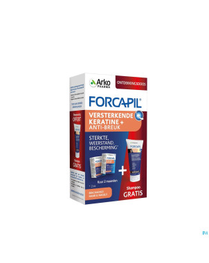 Forcapil pack decouverte caps 2x60+sh 200ml grat.