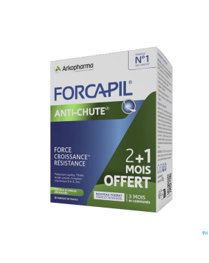 Forcapil pack decouverte caps 2x60+sh 200ml grat.