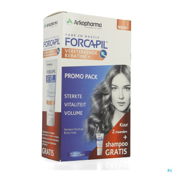 Forcapil pack decouverte caps 2x60+sh 200ml grat.