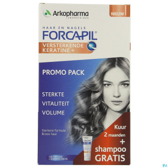 Forcapil pack decouverte caps 2x60+sh 200ml grat.
