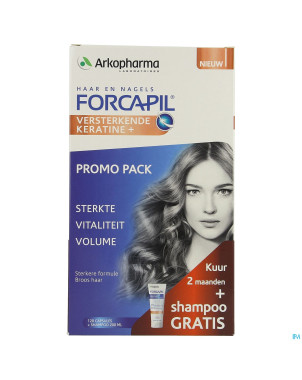 Forcapil pack decouverte caps 2x60+sh 200ml grat.