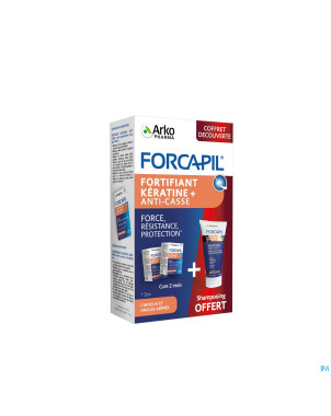 Forcapil pack decouverte caps 2x60+sh 200ml grat.
