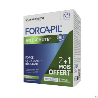 Forcapil pack decouverte caps 2x60+sh 200ml grat.