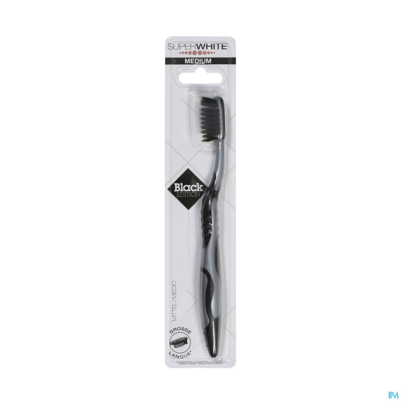Superwhite brosse dents black edition medium