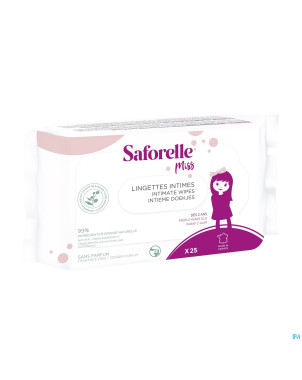 Saforelle miss lingette biodegradable    25