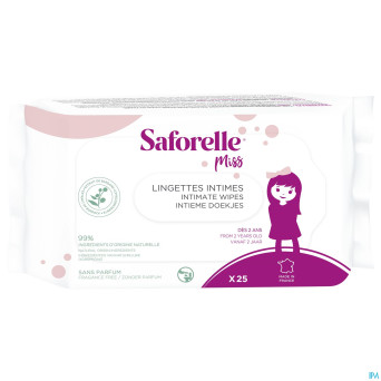 Saforelle miss lingette biodegradable    25