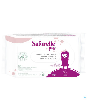 Saforelle miss lingette biodegradable    25