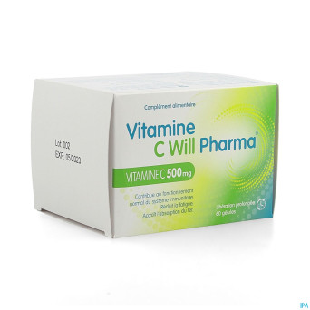 Vitamine c  500mg will pharma lib.prol.   caps  60
