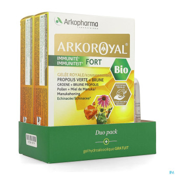 Arkoroyal immunite fort duo amp20x10ml+gel h. 50ml