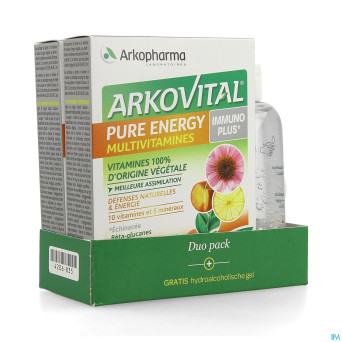 Arkovital pure energy immun.duo comp60+gel h.100ml