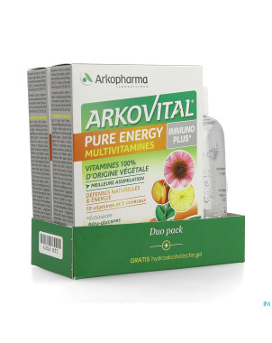 Arkovital pure energy immun.duo comp60+gel h.100ml