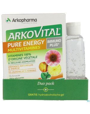 Arkovital pure energy immun.duo comp60+gel h.100ml